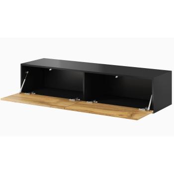 Komoda RTV 140 GIVI VG4G czarny / dąb wotan