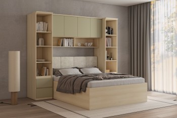 Sypialnia LERRA 3 dąb lindberg / eukaliptus